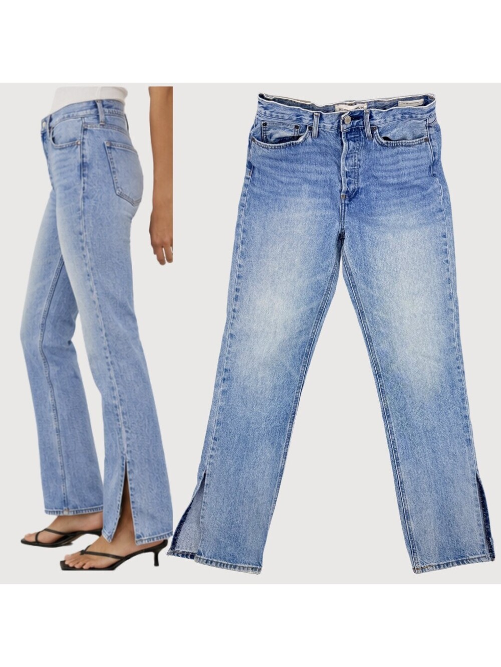 Aritzia Denim Forum The Nina Side Slit Jeans 29